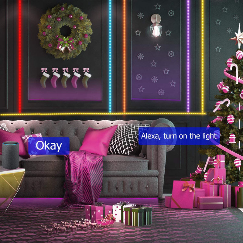 118'' RGB LED Strip Lights Under The Cabinet, Kitchen, Bed
