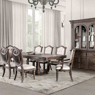 Chaise de salle à manger rustique 2pc