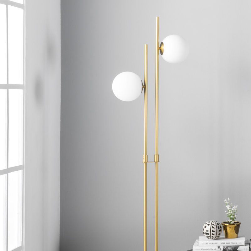 Ranee 63'' Metal/Marble Tree Floor Lamp