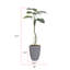 70,1 po Faux Philodendron plante en pot