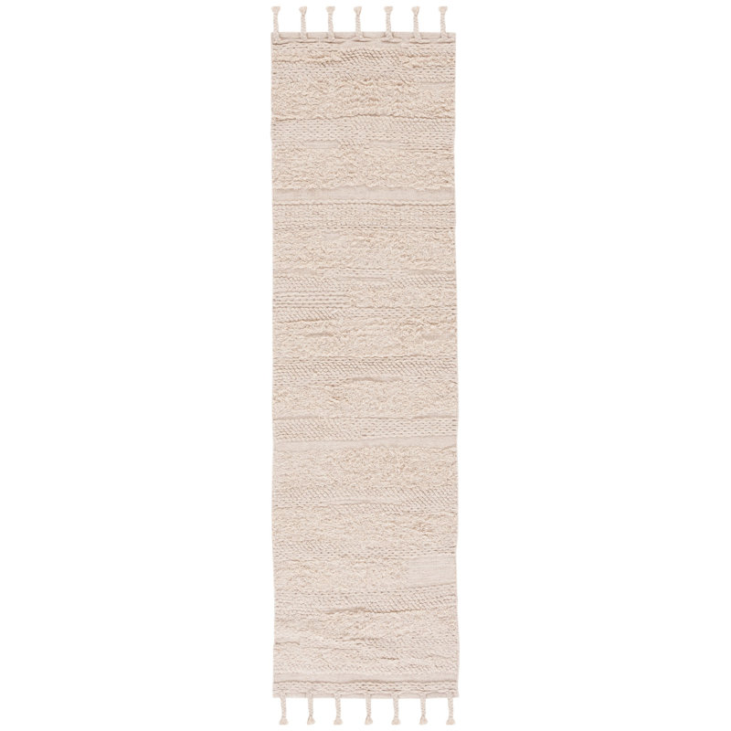 Powell Hand Woven Wool Striped Rug, Runner 2'3" x 8'
