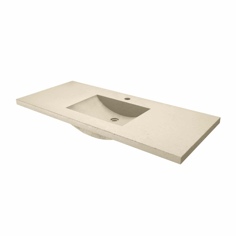 Palomar 48.5" Single Bathroom Vanity Top with Sink, Single, Earth