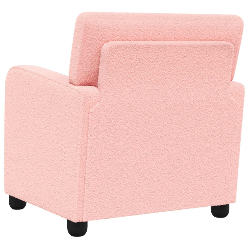 Upholstered Armchair, Pink