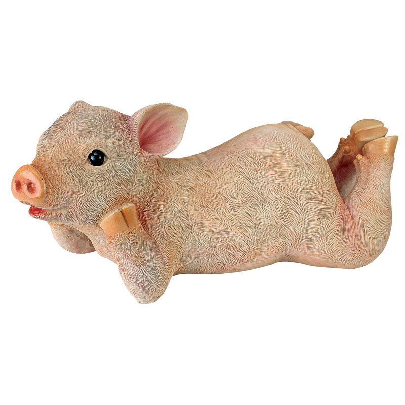 Statue Vogue le cochon qui se prélasse
