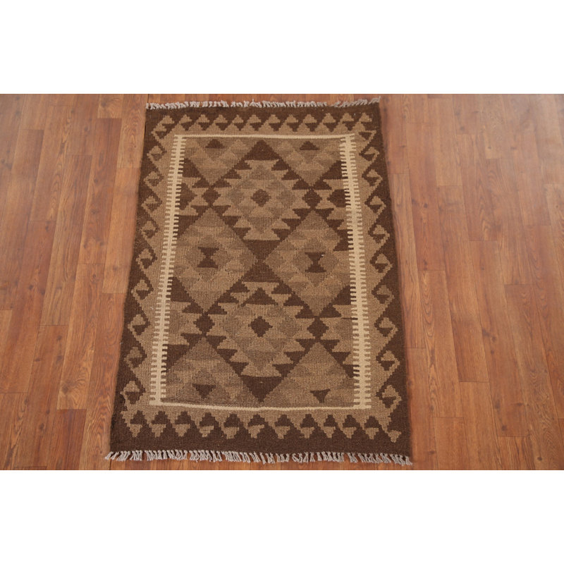 Tapis oriental géométrique Kilim 3 x 4