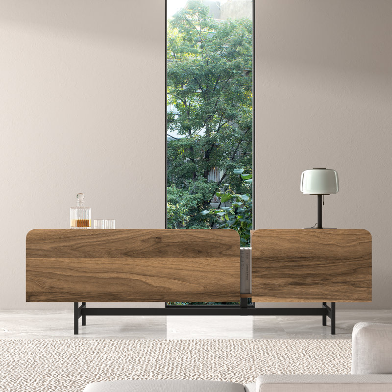 Asros 72'' TV Stand for TVs up to 80", Walnut