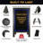 Excello Global Products Magnetic Porcelain Freestanding Solid Wood Chalkboard-95949762