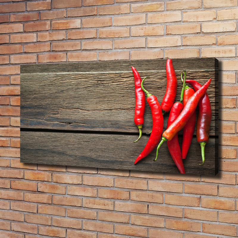 Chilli Peppers - Wrapped Canvas Print, 60cm H x 120cm W