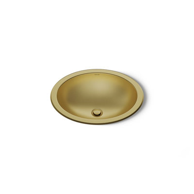 Bachata®20" Oval Drop-In/Undermount Bathroom Sink, No Overflow
