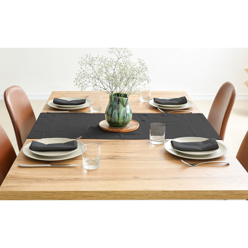 Ensemble de serviettes de table carré, L 20 po x L 20 po, Anthracite