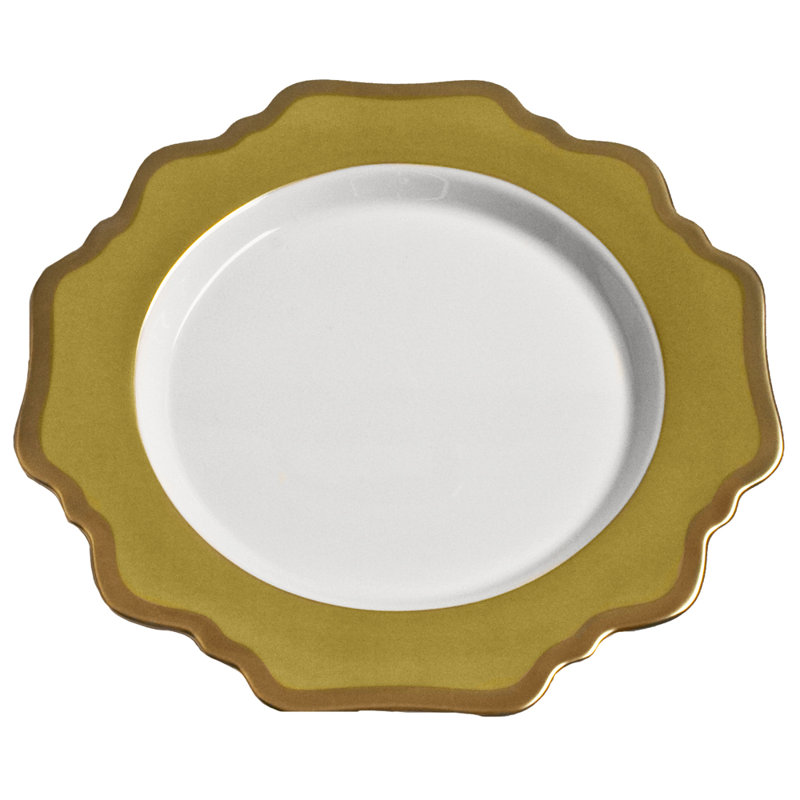 Annas Palette 8" Dessert Plate, Meadow Green