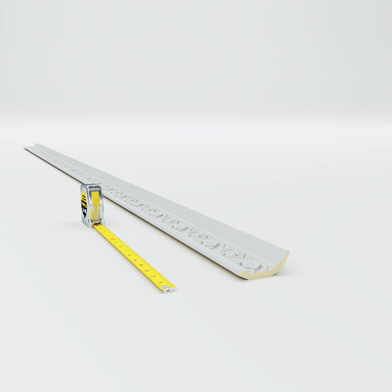 SAMPLE - Endurathane Medway Crown Moulding, 3 3/8"H x 2 1/8"P x 4"F x 12"L, Factory Primed