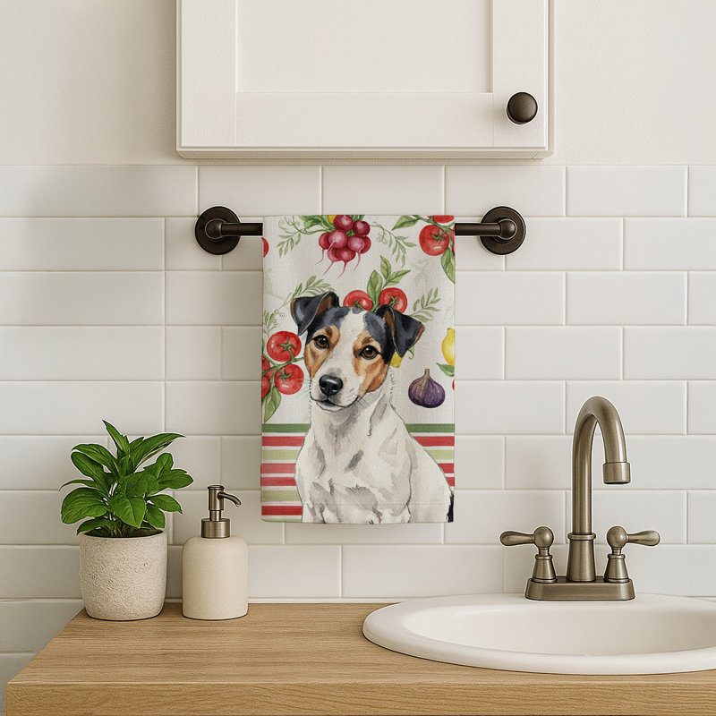 Torchon blanc avec marques noires Russell Terrier, White/Black Markings Russell Terrier
