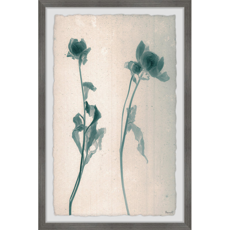 Tall Stems - Single Picture Frame Painting, 61cm H x 41cm W x 3.81cm D