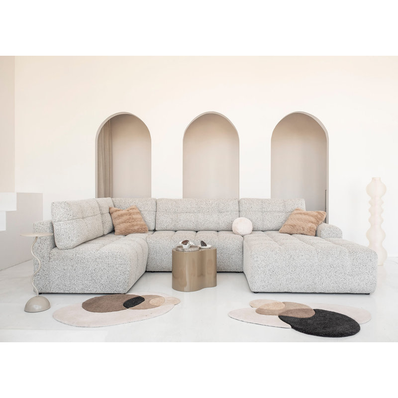 8 Seater Sofa Bed, Left -sided, Light gray