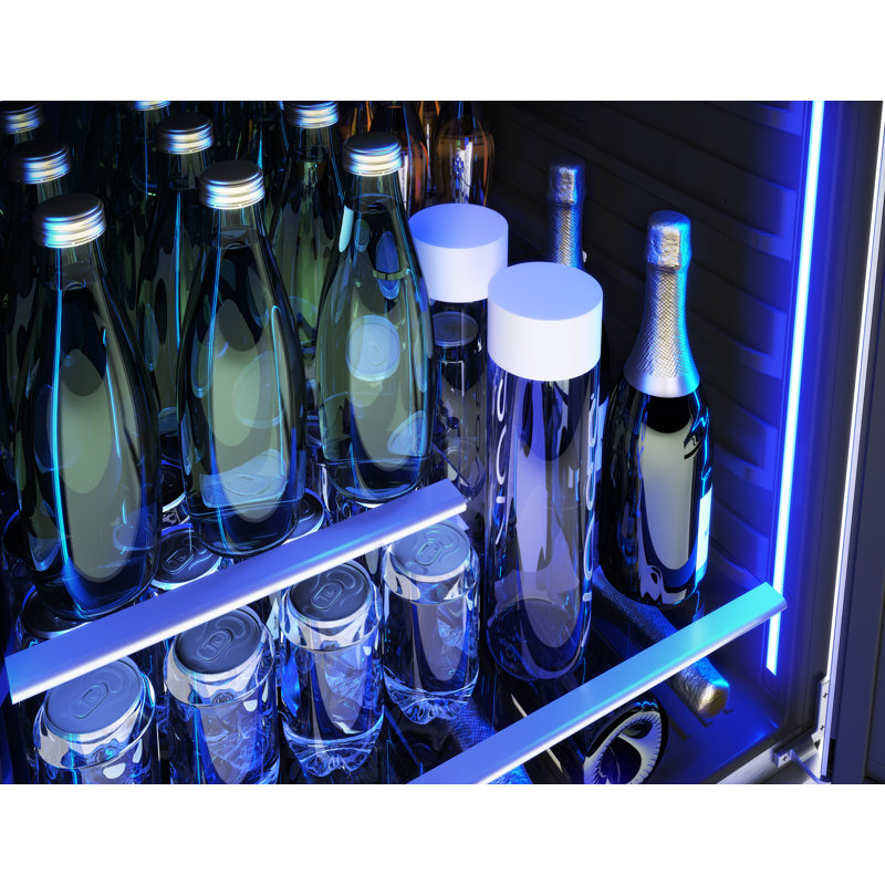 Refroidisseur de boissons Zephyr Presrv 24 "à 7 zones et 108 canettes à zone unique