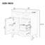 Meuble-lavabo simple 30 po avec plateau en céramique Keyashia-937698506