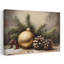 «Golden Holiday Elements», impression d'art rustique sur bois rustique traditionnel-129720339