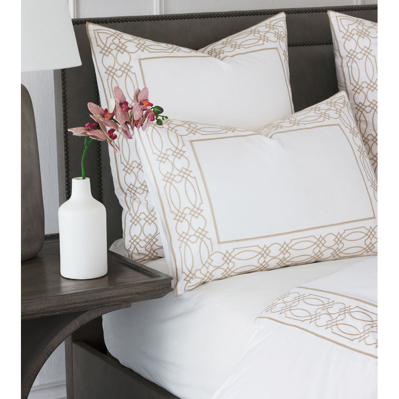 Nicola Percale Duvet Cover, King Duvet Cover, Wheat
