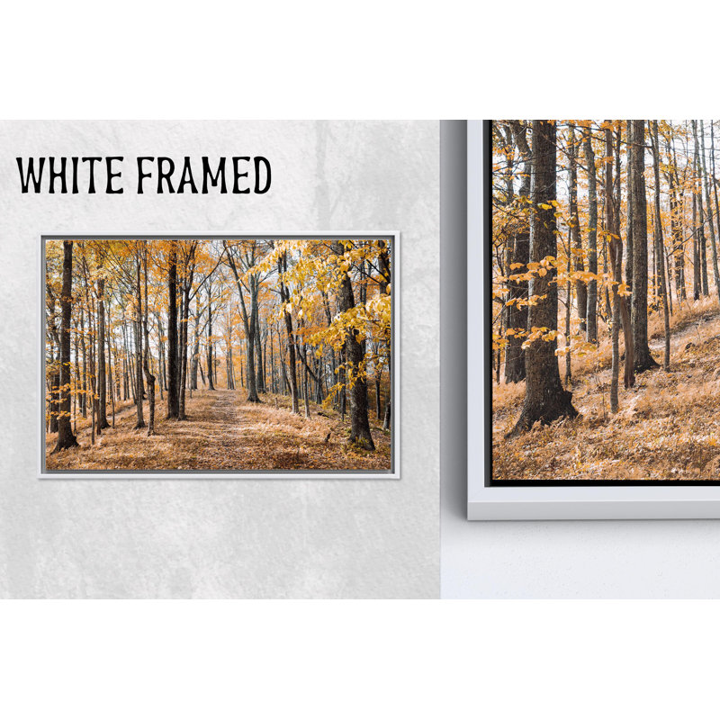 Forêt d'automne, art mural sur toile, décor d'automne, 1P, 63,1 po H x 102,4 po l
