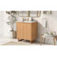 Meuble-lavabo de salle de bain avec lavabo et 2 portes-906847069