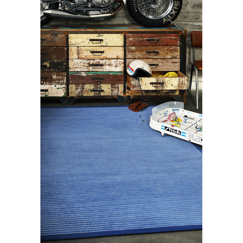 Striped Hand Woven Area Rug, Rectangle 140 x 200cm