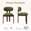 Chaise rembourrée en bois massif avec dossier ergonomique rembourré-817467205