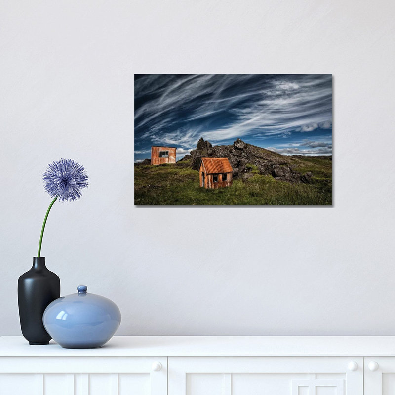 Small Huts by Torsteinn H. Ingibergsson - Wrapped Canvas Print, 30.48cm H x 45.72cm W x 1.905cm D