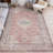 BELIDA Machine Washable Vintage Foldable Area Rugs Pink Ivory-82962361