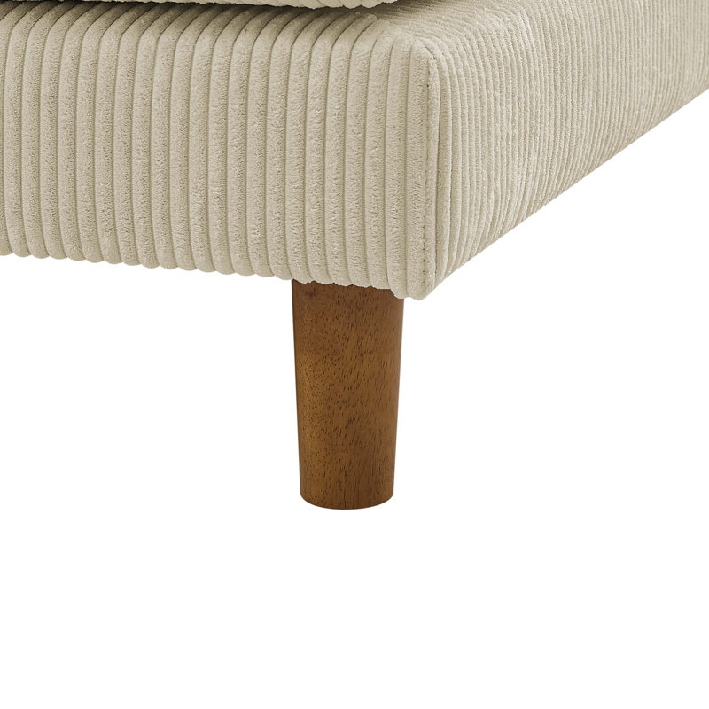 Causeuse sans accoudoirs de 57 po Waxman, Beige