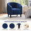 Fauteuil tonneau rembourré, fauteuil d'appoint avec accoudoirs ergonomiques enveloppants-667359152