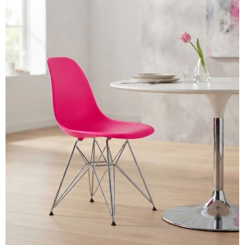 Chaise en plastique Alaska, Rose foncé