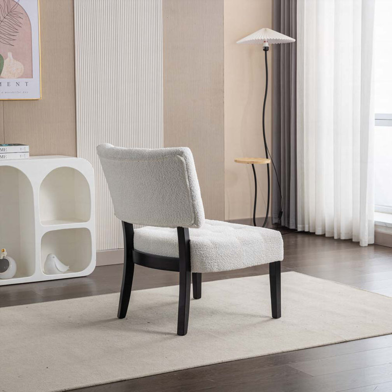 Fauteuil d'appoint capitonné avec sièges surdimensionnés Boucle