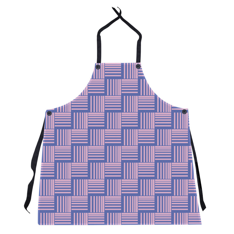 Jaya Bib Apron, Blue/Pink