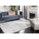 Samaniego Hand Tufted Viscose/Wool Geometric Rug in Ivory/Blue