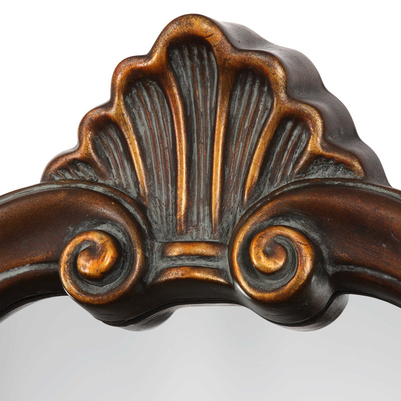 Miroir de salle de bain traditionnel Cuyama, Bronze vieilli