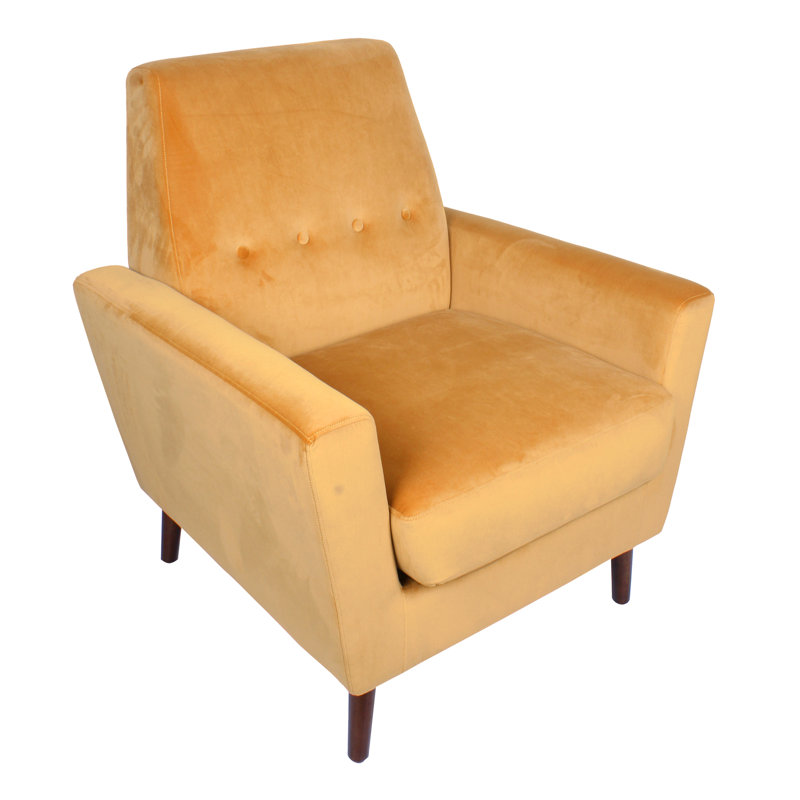 Fauteuil en velours capitonné de 32,2 po de largeur