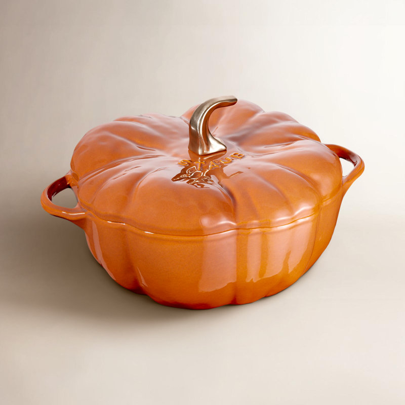 Cast Iron 5.49-qt Pumpkin Cocotte