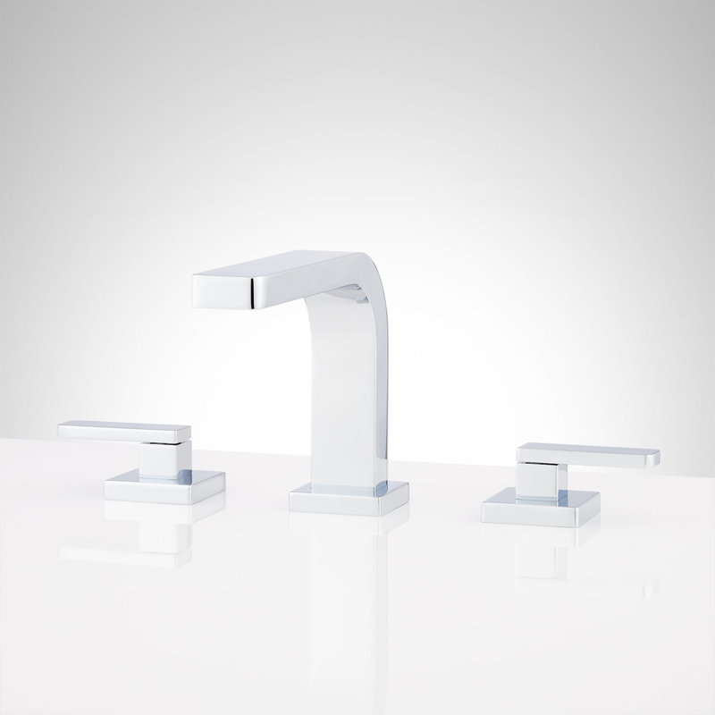 Hibiscus bathroom faucet, Chrome