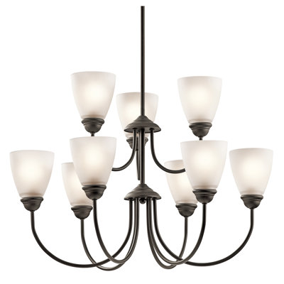 Lustre à niveaux 9 lumières Jolie