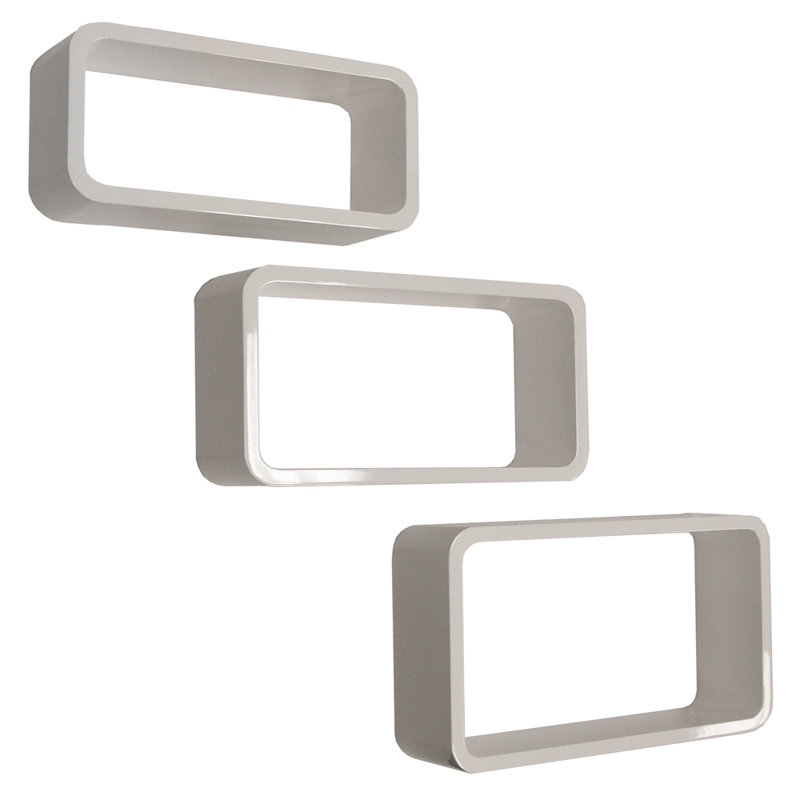 Parkland 3 Piece Accent Shelf, White