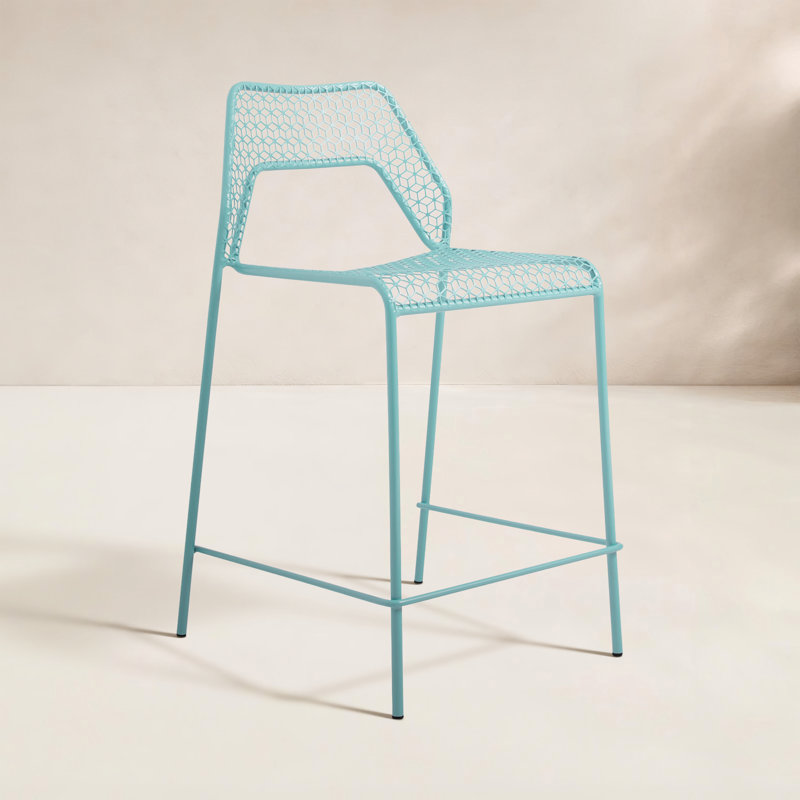Tabouret Hot Mesh, Turquoise, Tabouret de comptoir (siège d'une hauteur de 24,4