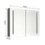40 po L 30 po Grande armoire à pharmacie rectangulaire à surface en H H avec miroir en aluminium