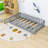Wood Low Platform Bed With Fence Door And Guardrails-246808300-246808298