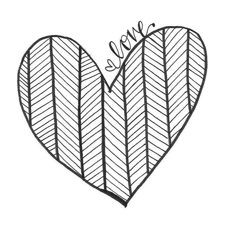 Cœur de l'amour, H 36 po x l 36 po