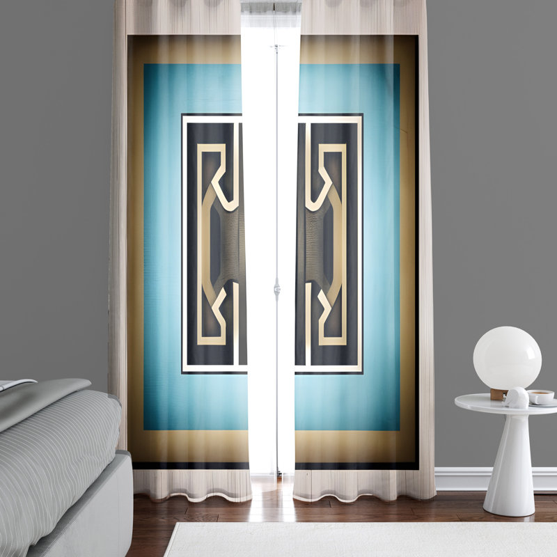 Bianet Semi Sheer Curtain Pair, 20" W x 52" L