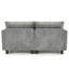 Canapé-lit moderne en chenille, canapé compact à 2 places avec deux ports de chargement USB et poches latérales, petits espaces-133262926