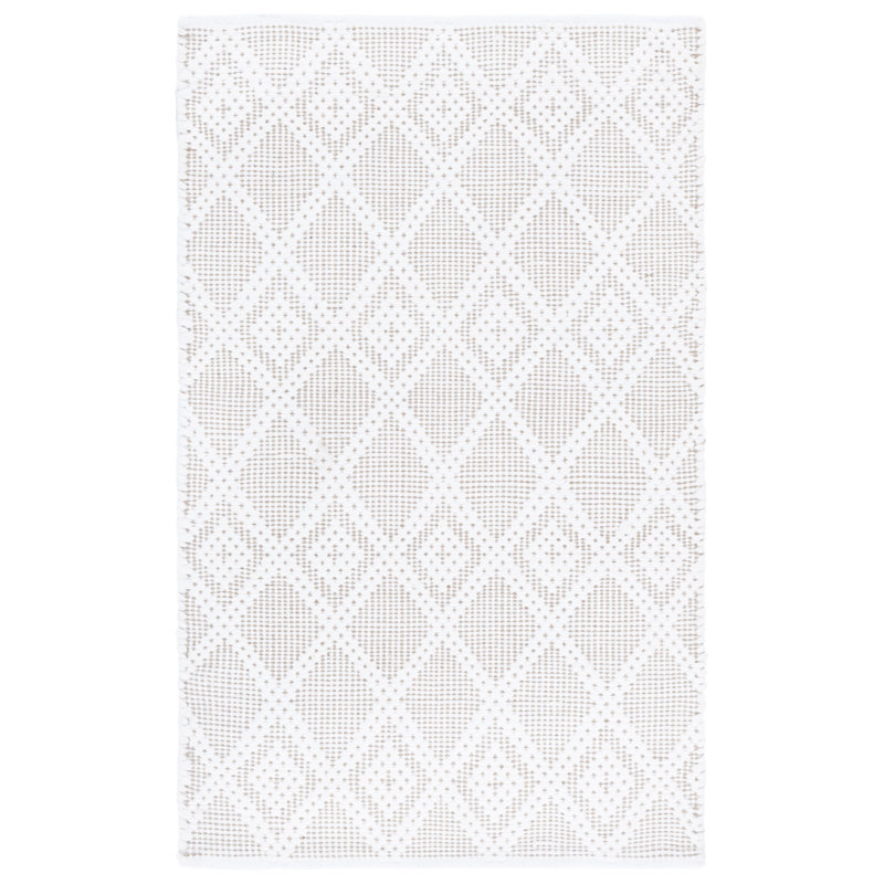 Montauk 177 Hand Woven 80% Paper Chindi; 20% Cotton Machine Washable Geometric Rug, Rectangle 4' x 6'
