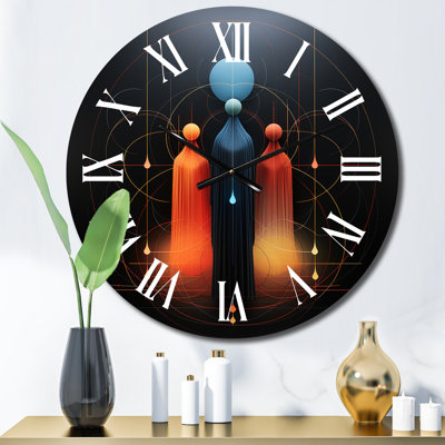 Horloge murale abstraite Sufi Dances