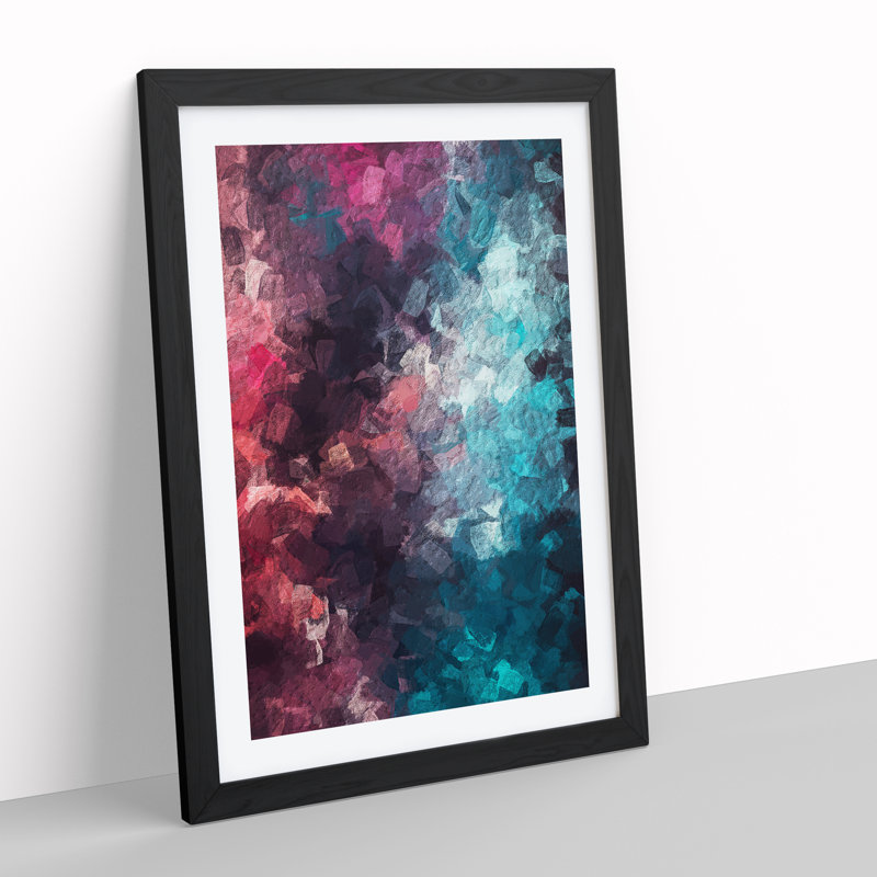 Faith Of The World Abstract - Single Picture Frame Painting, Black, 34cm H x 25cm W x 2cm D